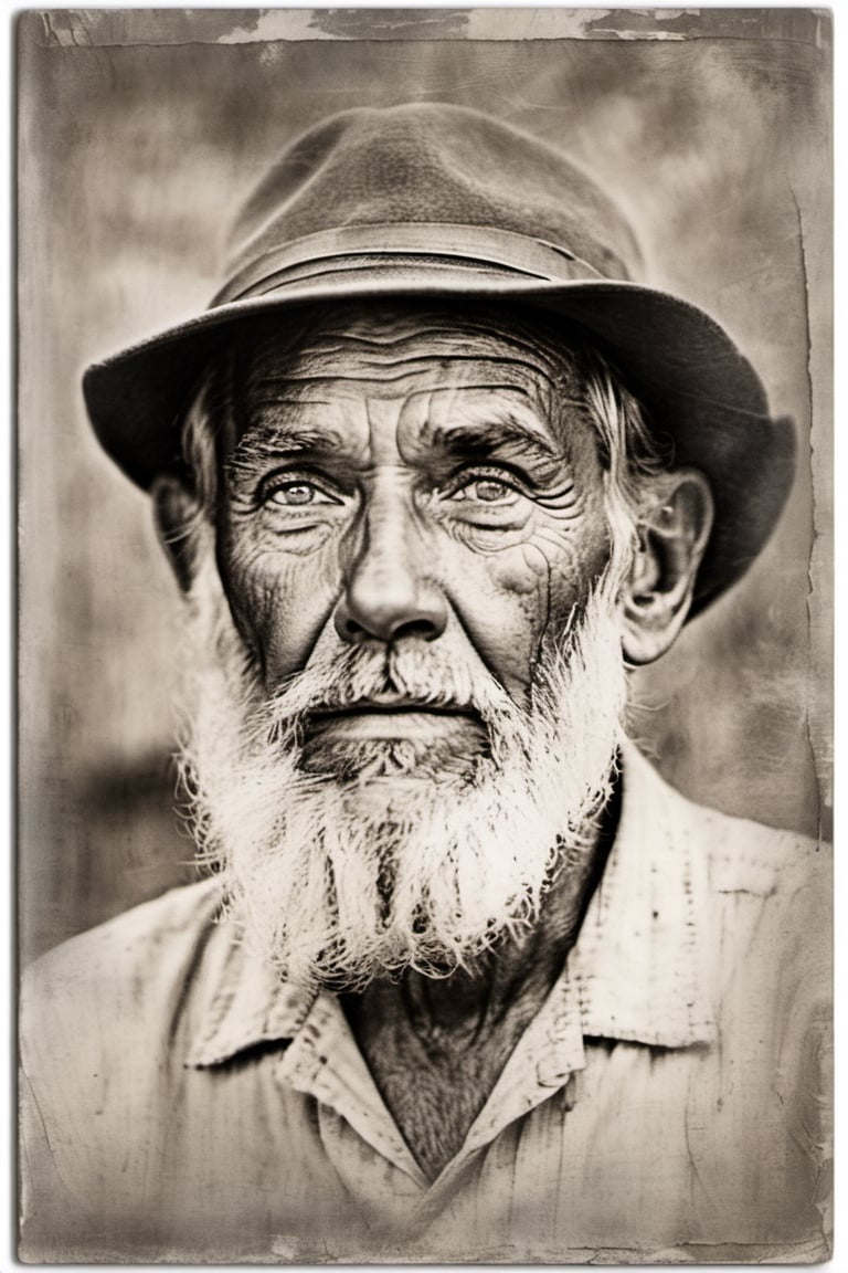 vogue themme, weathered,  elderly man, pen draw effect,  deep creases,  time-worn,  weather-beaten,  aged appearance,  rugged jawline,  thick salt-and-pepper beard,  stubble,  solitude etched on his face,  contemplative expression,  intense gaze,  visible signs of a life well-lived,  intricate network of scars and blemishes,  intricate mechanical structures peeking through damaged skin,  complex system of artificial nerves,  intertwining wires and circuits,  eyes filled with profound wisdom,  wrinkles etched deeply,  weariness evident in his features,  tears glistening in his eyes,  hyper-realistic portrayal,  close-up view emphasizing every detail, 