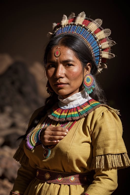 coya woman, from the bolivian highlands, folkloric dress of bolivia portrait, vintage, desaturated colors ,hd,8k, masterpiece, one light, realistic photography, hasselblad, raw, hiperrealism, medium format sensor camera, super prime cinema lens, 