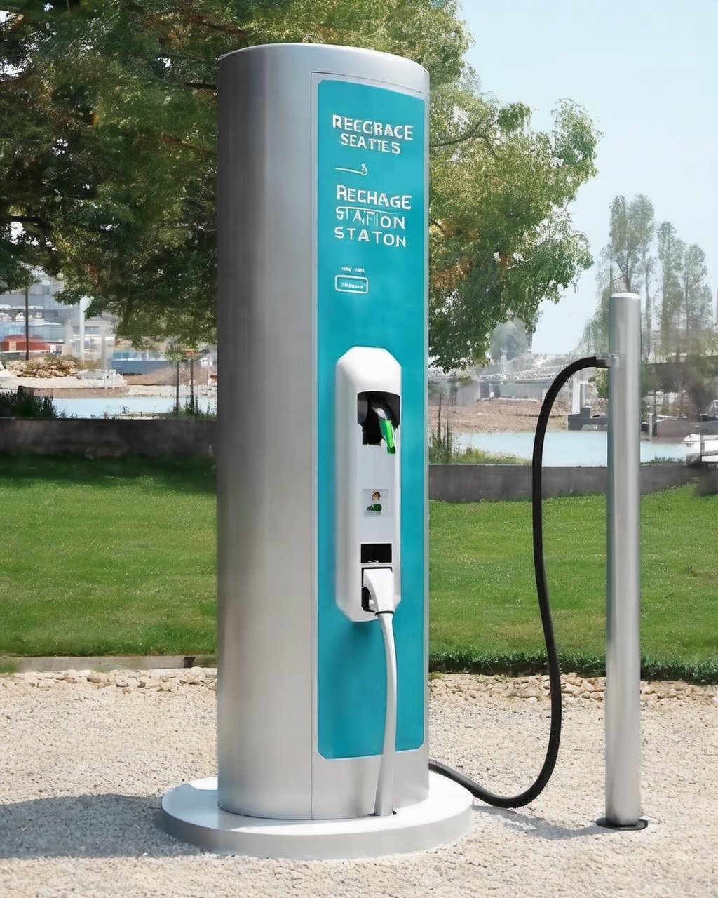 moderm electric recharge station
