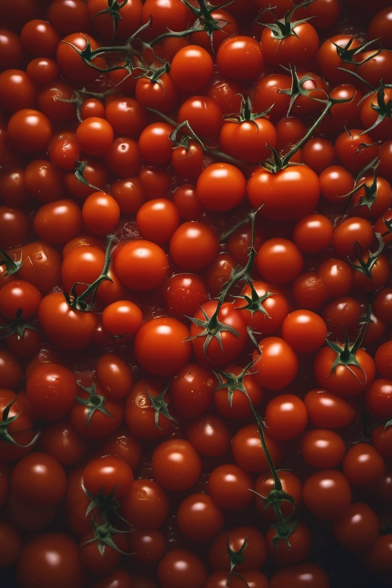 RAW natural photo Of TOMATOES RAIN,
, only one light cenital chimera, day advertising shooting, realistic photograph, sharp focus, depth of field, shoot, ,side shot, side shot, ultrahd, realistic, vivid colors, highly detailed, perfect composition, 8k, photorealistic concept art, soft natural volumetric cinematic perfect light,booth,food focus, UP THE CAMERA
