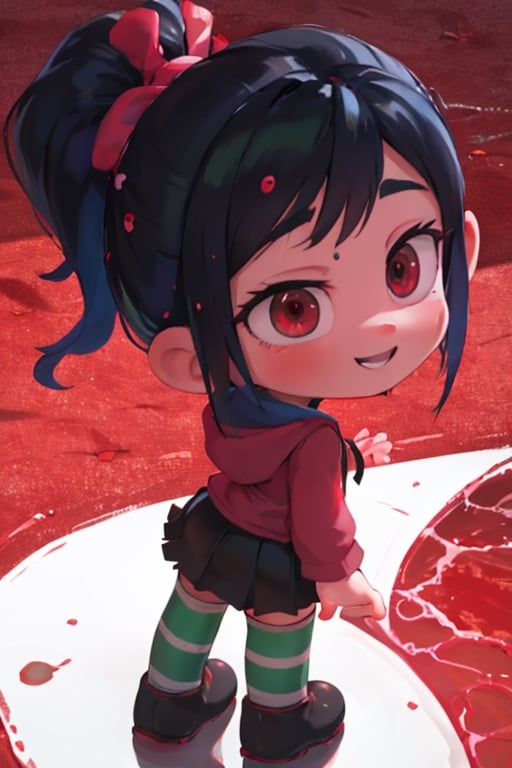8k resolution, high resolution, masterpiece, intricate details, highly detailed, HD quality, solo, loli, short stature, little girls, only girls, dark background, rain, scarlet moon, crimson moon, moon, moon on the background, 

Vanellope von Schweetz.black hair.red eyes.green hoodie.black skirt.mini skirt.stockings.stockings with white and green stripes.funny expression.cheeky smile, standing with his back to the viewer, ass, big ass, ass set aside, perfect ass, focus on ass, perfect anus, perfect vagina, beautiful anus, beautiful vagina, smooth anus, smooth vagina, small breasts, flat breasts, 

focus on the whole body, the whole body in the frame, the body is completely in the frame, the body does not leave the frame, detailed hands, detailed fingers, perfect body, perfect anatomy, wet bodies, rich colors, vibrant colors, detailed eyes, super detailed, extremely beautiful graphics, super detailed skin, best quality, highest quality, high detail, masterpiece, detailed skin, perfect anatomy, perfect body, perfect hands, perfect fingers, complex details, reflective hair, textured hair, best quality,super detailed,complex details, high resolution,

,jcdDX_soul3142,JCM2,High detailed ,USA,Color magic,AmyRose,Mrploxykun,Sonic,perfecteyes,Artist,AGGA_ST011,AGGA_ST005,rizdraws,fairy_tail_style,Oerlord,illya,hornet