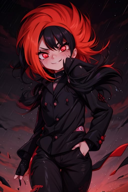 8k resolution, high resolution, masterpiece, intricate details, highly detailed, HD quality, solo, loli, black desert on the background, night, rain, red stars in the sky, scarlet moon, Naruko Uzumaki.blonde.red eyes.vertical pupils.cheeky smile.(Naruko Uzumaki's clothes).black pants.black scaly coat.a cheeky expression.funny expression.an inspired expression.cool pose.fighting pose.battle dance, focus on the whole body, the whole body in the frame, small breasts, vds, looking at viewer, wet, rich colors, vibrant colors, detailed eyes, super detailed, extremely beautiful graphics, super detailed skin, best quality, highest quality, high detail, masterpiece, detailed skin, perfect anatomy, perfect body, perfect hands, perfect fingers, complex details, reflective hair, textured hair, best quality, super detailed, complex details, high resolution,  

Gwendolyn_Tennyson,JCM2,Wednesday Addams  ,Shadbase ,Artist,HarryDraws,haruno sakura,Naruto,Mrploxykun,Naruko