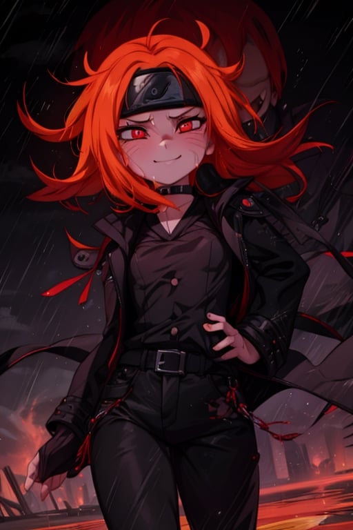 8k resolution, high resolution, masterpiece, intricate details, highly detailed, HD quality, solo, loli, black desert on the background, night, rain, red stars in the sky, scarlet moon, Naruko Uzumaki.blonde.red eyes.vertical pupils.cheeky smile.(Naruko Uzumaki's clothes).black pants.black scaly coat.a cheeky expression.funny expression.an inspired expression.cool pose.fighting pose.battle dance, focus on the whole body, the whole body in the frame, small breasts, vds, looking at viewer, wet, rich colors, vibrant colors, detailed eyes, super detailed, extremely beautiful graphics, super detailed skin, best quality, highest quality, high detail, masterpiece, detailed skin, perfect anatomy, perfect body, perfect hands, perfect fingers, complex details, reflective hair, textured hair, best quality, super detailed, complex details, high resolution,  

Gwendolyn_Tennyson,JCM2,Wednesday Addams  ,Shadbase ,Artist,HarryDraws,haruno sakura,Naruto,Mrploxykun,Naruko