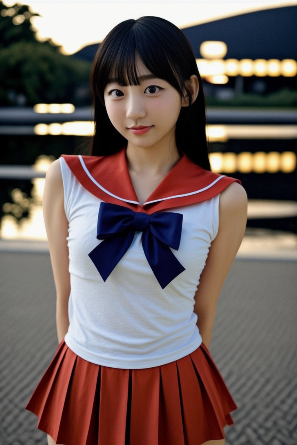 (((gravure-pov))), eunji15-mia_nanasawa, irresistible-1girl, unique-mix-of-natural-hair-styles, parted-bangs, SMMars, sailor-senshi-uniform, red-sailor-collar, red-skirt, no-virgin-anymore, (((relaxed))), over-intricate-background, outdoors-night, soft-natural-lighting, (((Ultra-HD-photo-same-realistic-quality-details))), remarkable-colors,,<lora:659111690174031528:1.0>