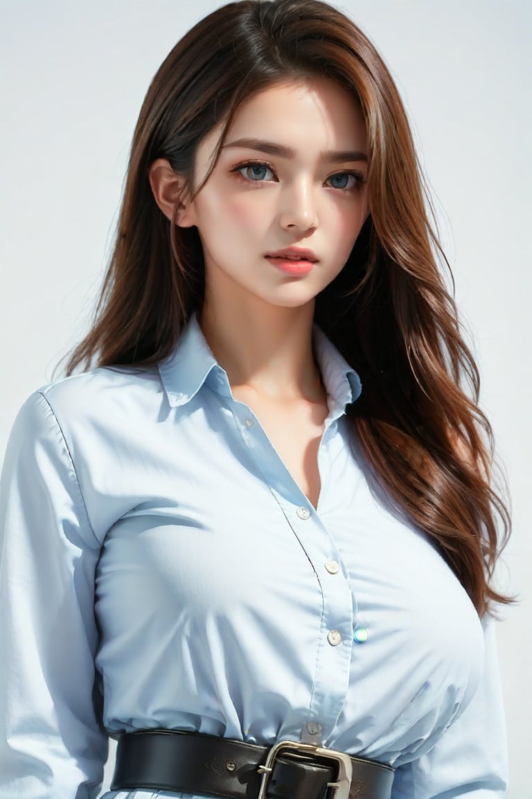 irresistible-1girl, hourglass body shape, mix-of-hair-styles, mix-of-natural-chest-sizes, casual and comfortable shirt dress with a button-up front and a belted waist, (((relaxed))), upper-body, photo-background, dynamic-lighting, (((physically-realistic))), csgirl