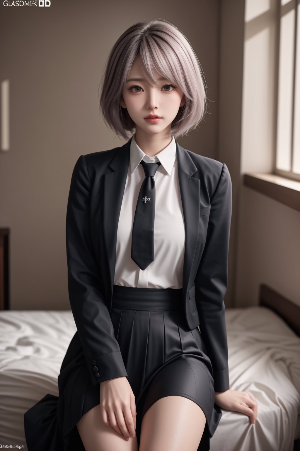 (glamour:1.3)-photo-of-1girl, mix-of-every-hair-color, shameless-bishoujo, bombshell-body, no-virgin-anymore, (((relaxed))), (((Ultra-HD-details, Ultra-HD-detailed, Ultra-HD-realistic))), RAW-Photo, analog-style, analog-photo, remarkable-colors, main-focus, BREAK wearing Traditional uniform with a knee-length skirt, matching blazer, and silk necktie, BREAK (((dating-the-viewer, daisuki-overload, lover, dating-pov))), lit, cowboy-shot, Sugar babe, Young girl, 2b,<lora:659111690174031528:1.0>