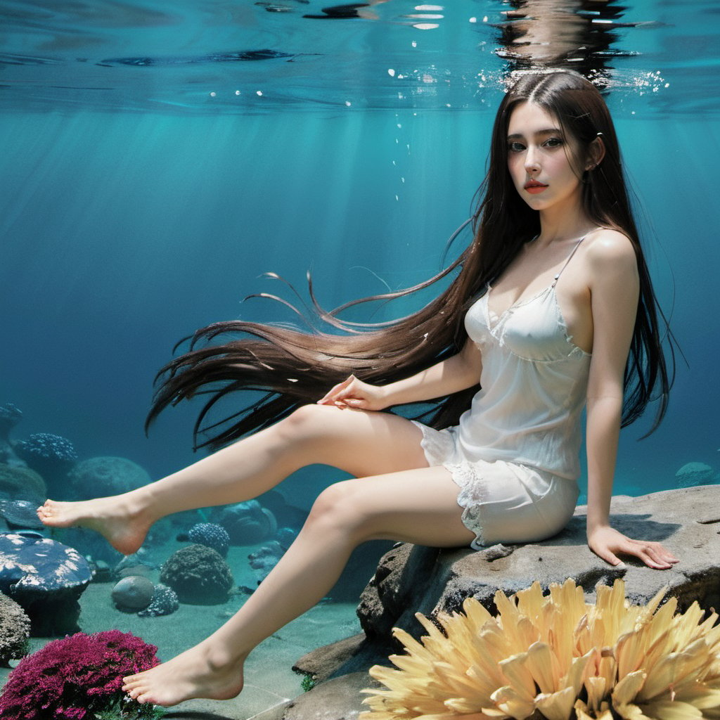 xxmix_girl,,a woman with long hair,underwater