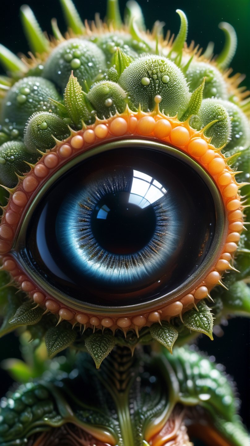 Cute creature from Space. terraforming. Alien Flora, Miki Asai Macro photography, close-up, hyper detailed, trending on artstation, sharp focus, studio photo, intricate details, highly detailed, by greg rutkowskidetailed face, detailed skin