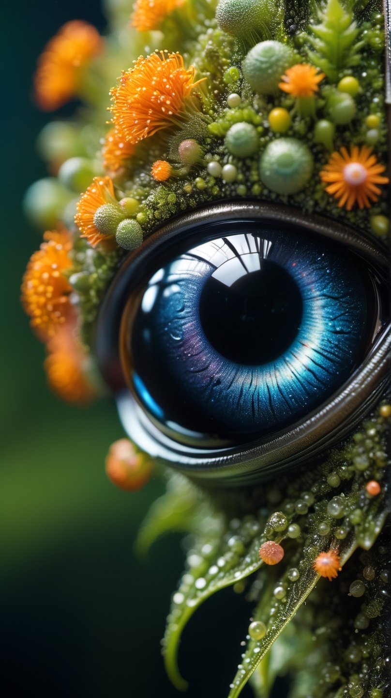 Cute creature from Space. terraforming. Alien Flora, Miki Asai Macro photography, close-up, hyper detailed, trending on artstation, sharp focus, studio photo, intricate details, highly detailed, by greg rutkowskidetailed face, detailed skin