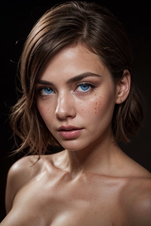 allure, seductive photo of love, blue eyes, highly detailed, harsh lighting, cinematic lighting, contrast, 45 degree, hard light, gigapixel, pimples, 85mm, F/4, (((passionate desire))), (complex background:1.3)