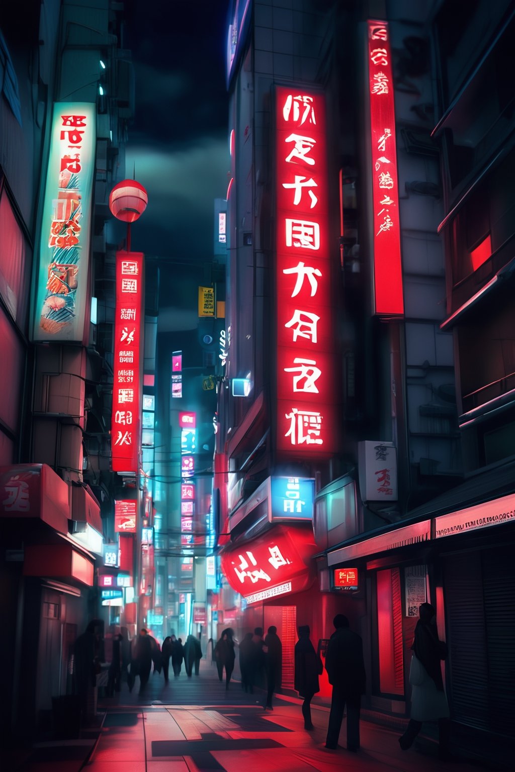 A captivating 3D render of the iconic Shinjuku Kabukicho district in Tokyo, illuminated by bright neon signs and advertisements. The imposing tower casts a dramatic shadow, while the streets are bustling with activity. The cinematic poster features a sleek and stylized typography, with a bold red "NEON LIGHT" logo. The overall atmosphere is a blend of nostalgia and futuristic technology, with a touch of Japanese pop culture., 3d render, poster, typography, cinematic