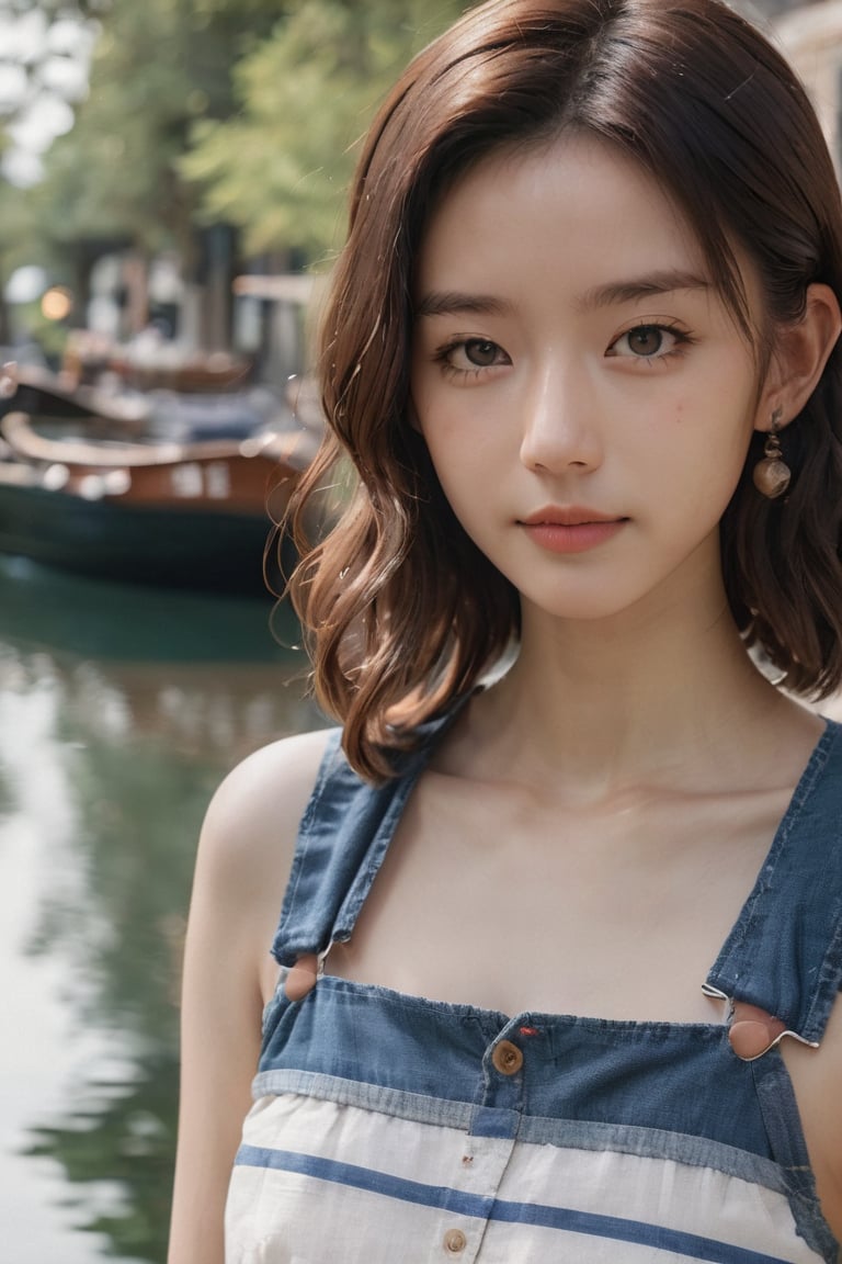 (glamour photography:1.3) photo of a smiling japanese xxmix_girl in her 20s, {ponytail|bobcut|bun hair}, wearing (Nautical-inspired outfit with a striped t-shirt, white linen shorts, boat shoes, and a rope belt for a day spent by the water:1.2), dfdd, (blush:0.9), (goosebumps:0.5), solo, beautiful, masterpiece, photorealistic, hi-res, hdr, 8k, remarkable color, ultra realistic, textured skin, realistic dull skin noise, visible skin detail, skin fuzz, dry skin, perfect face, perfect eyes, (gravure posing for picture:1.2), (cowboy shot:1.6), (detailed random background:1.4), natural lighting, (ray tracing:1.2), subsurface scattering, {low angle|(shot from a dutch angle:1.4)}, golden ratio, (shot on Leica T), RAW cinema photo, 50mm portrait lens, shallow depth of field, Fujicolor Pro film