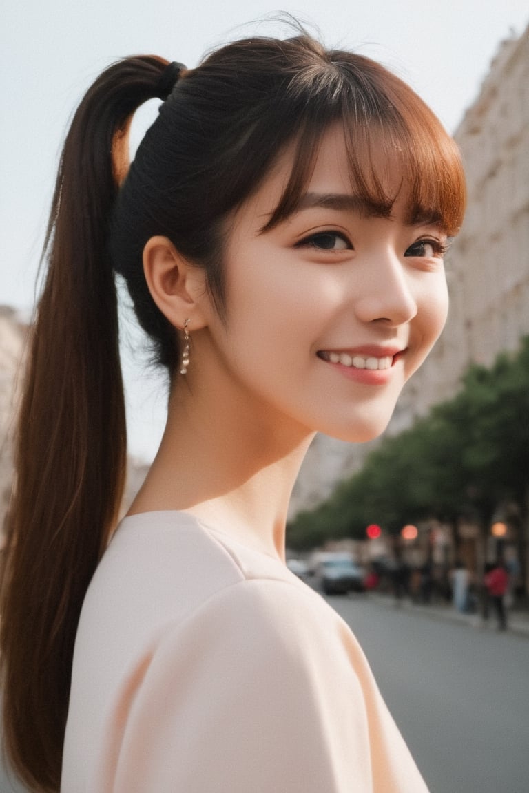 ({glamour|beauty|candid}:1.3) photo of a beautiful {smiling|(serious:1.3)|(sad, teary:1.2)} cutegirlmix her 20s, {ponytail|long|bobcut} hairstyle, similing, wearing {casual clothes|elegant dress|school uniform|micro bikini}, (blush:0.5), (goosebumps:0.5), textured skin, realistic dull skin noise, visible skin detail, skin fuzz, dry skin, (skinny:1.2), masterpiece, remarkable color, ultra realistic, dfdd, (posing for a picture on a city street:1.2), (upper body framing from waist:1.6), soft bounced lighting, ray tracing, subsurface scattering, {from side|from above|from behind, looking at viewer}, golden ratio, Cinematic Shot, 50mm portrait lens, Movie Still