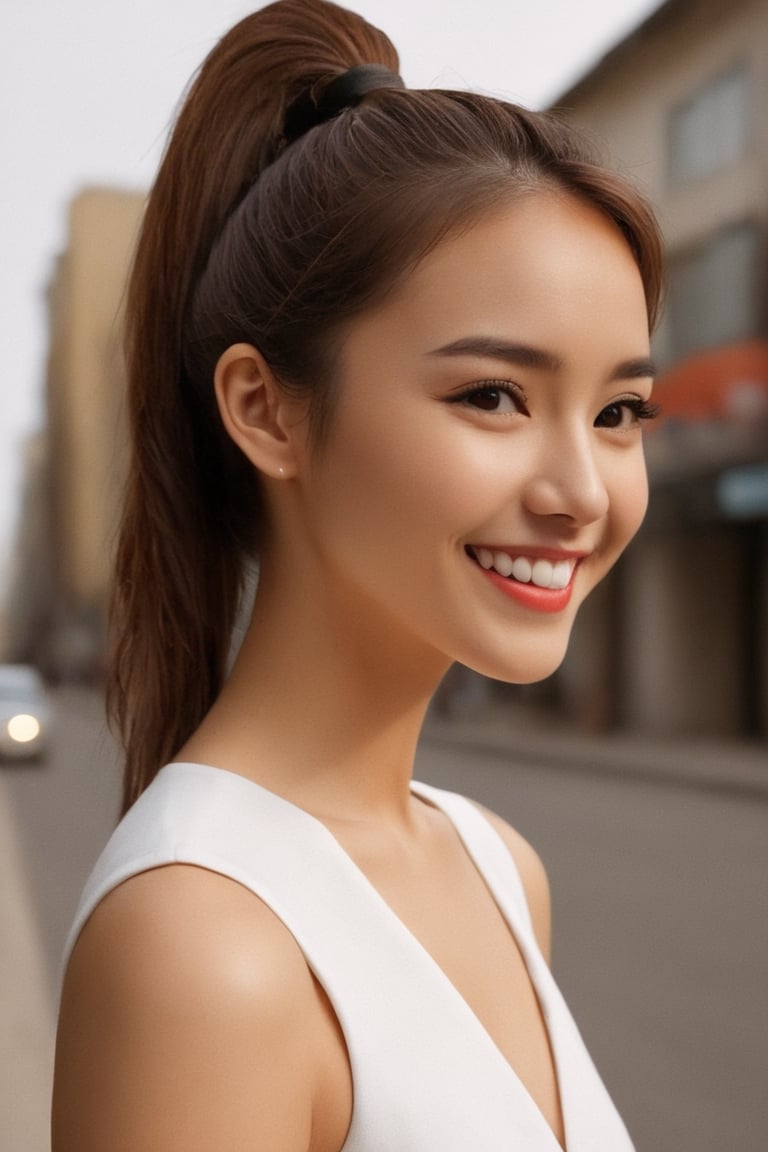 ({glamour|beauty|candid}:1.3) photo of a beautiful {smiling|(serious:1.3)|(sad, teary:1.2)} cutegirlmix her 20s, {ponytail|long|bobcut} hairstyle, similing, wearing {casual clothes|elegant dress|school uniform|micro bikini}, (blush:0.5), (goosebumps:0.5), textured skin, realistic dull skin noise, visible skin detail, skin fuzz, dry skin, (skinny:1.2), masterpiece, remarkable color, ultra realistic, dfdd, (posing for a picture on a city street:1.2), (upper body framing from waist:1.6), soft bounced lighting, ray tracing, subsurface scattering, {from side|from above|from behind, looking at viewer}, golden ratio, Cinematic Shot, 50mm portrait lens, Movie Still