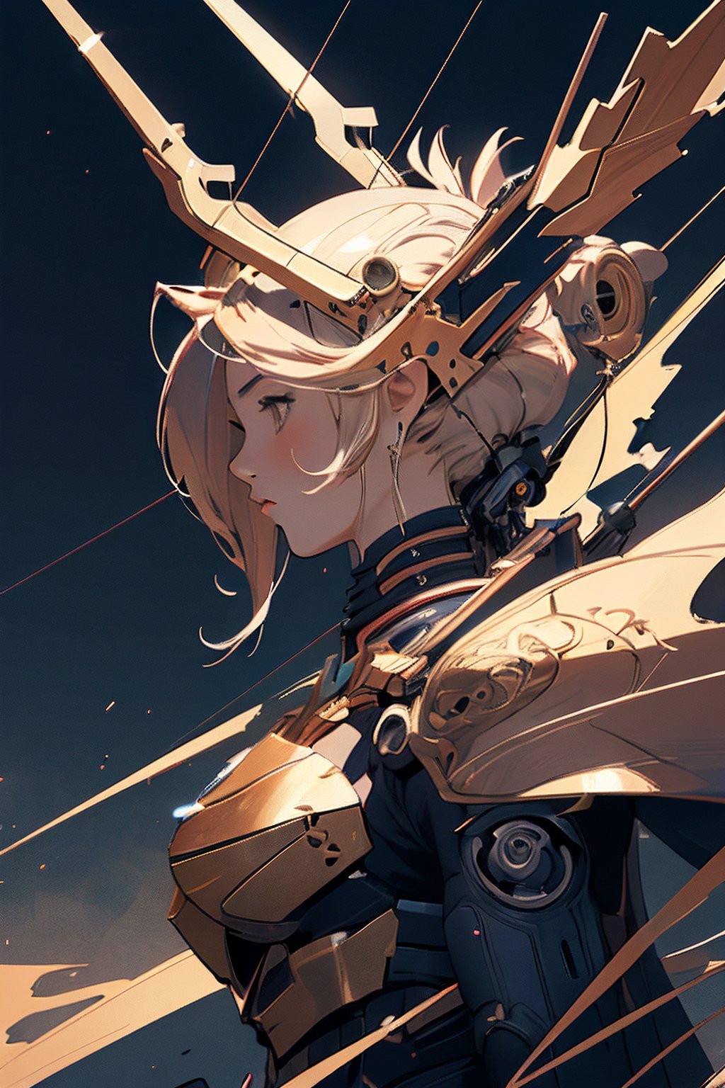 (Sagittarius:1.4),solo girl,zodiac background,profile,cyborg,cyborg style,android,
super fine illustration,perfect anatomy,(masterpiece,ultra quality,ultla highres,32k,intricate detailed),