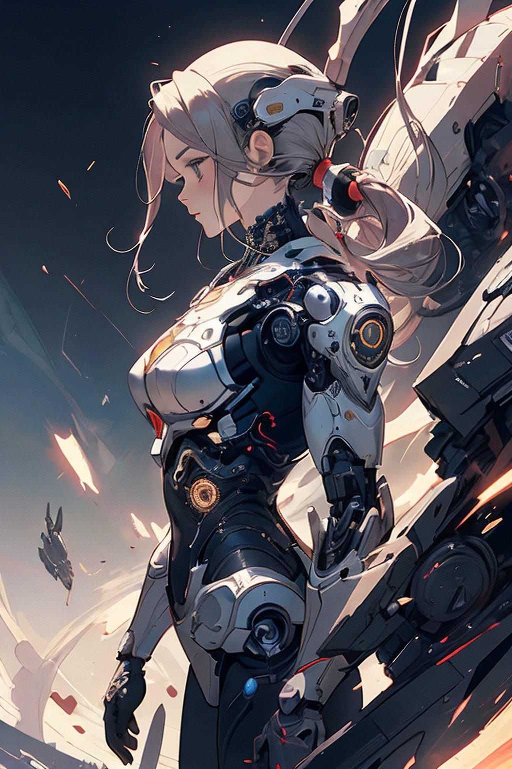 Aries,solo girl,zodiac background,profile,cyborg,cyborg style,android,
super fine illustration,perfect anatomy,(masterpiece,ultra quality,ultla highres,32k,intricate detailed),