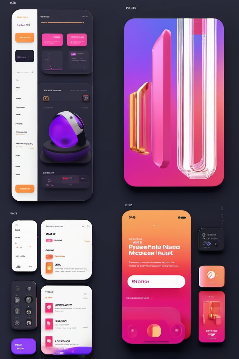 3d render concept art, octane, redshift, unreal engine 5, minimalistic, realistic, web interface, ux ui design, 1smartphone, presentation, idea, cinema 4d