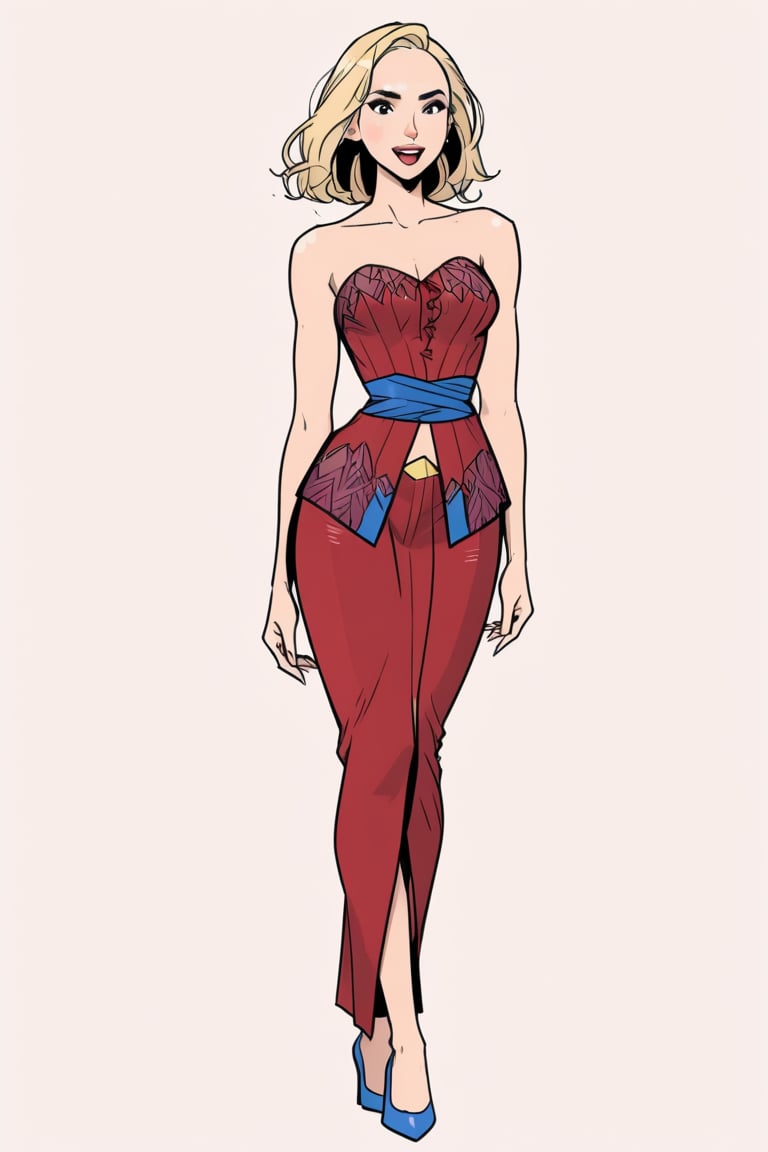 gal gadot, full body, lust face, o mouth, slim body, wearing slim kebaya, long blonde hair,(in the combined style of Mœbius and french comics), (minimal vector:1.1), simple background