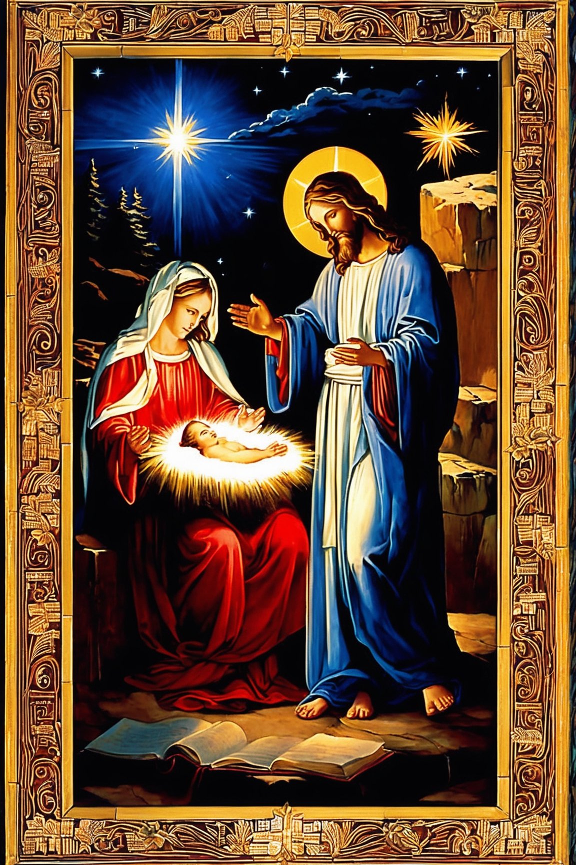 Silent night! Holy night!
Son of God, love's pure light
Radiant beams from thy holy face
With the dawn of redeeming grace,
Jesus, Lord, at thy birth!
Jesus, Lord, at thy birth!