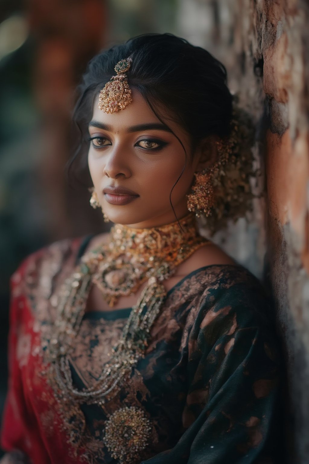 Beautiful women in saree, This breathtaking photograph, shot on a Canon 1DX with a 50 mm f/2.8 lens, beautifully showcases the raw and authentic beauty of life. high resolution 8k image quality,