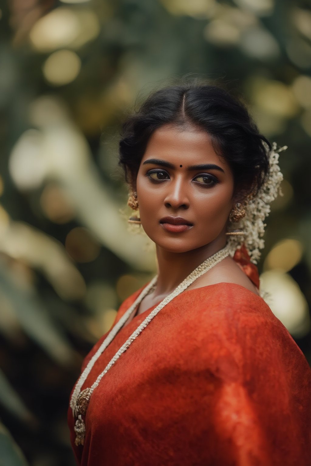 Beautiful women in saree, This breathtaking photograph, shot on a Canon 1DX with a 50 mm f/2.8 lens, beautifully showcases the raw and authentic beauty of life. high resolution 8k image quality,