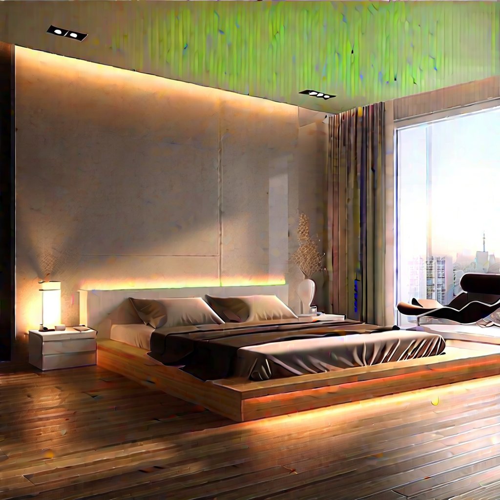 minimalist bedroom architectural design,modern concept