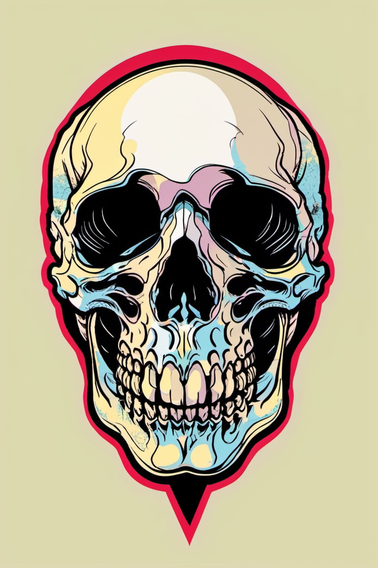 Human Skull , skull_graphics , Mari Inukai, Pat Perry, Michael DeForge,oni style