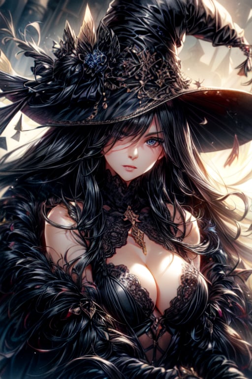 (charming lady by Tony Taka), (black witch hat), ((dynamic pose)), masterpiece, highres, absurdres,broad light, Sharp focus, natural lighting, masterpiece, 4K, best quality, masterpiece, detailed, red eyes, windy, floating hair jenny saville , edward hopper, surrealism, style of russ mills, sakimichan, wlop, loish, artgerm, darek zabrocki, jean-baptiste monge, centre image, dof, golden hour, 8k, soft lighting aesthetic, edge-to-edge print, volumetric lighting, By Sheesh, cinematic, colorful background, concept art, dramatic lighting, high detail, highly detailed, hyper realistic, intricate, intricate sharp details, octane render, smooth, studio lighting, trending on artstation, intricate artwork masterpiece, ominous, matte painting movie poster, golden ratio, trending on cgsociety, 8k, by Lee Jeffries, depth - Gs studio,1 girl,1girl