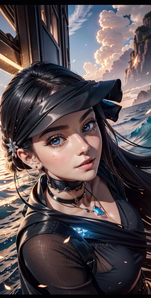 Generate a breathtaking 8K AI anime image of a girl who has stepped through the corridors of time from a future yet to be unveiled. Her allure lies not only in her exquisite features but in the fusion of futuristic elegance that envelops her. Craft her appearance with hyperrealistic precision, from the shimmering, iridescent fabric of her attire that refracts light like liquid crystal to the subtle bioluminescent accents that trace her form.

Her eyes, aglow with an otherworldly radiance, hold a profound wisdom acquired from the technological marvels of ages to come. Framed by cascading waves of hair that appear woven from strands of liquid metal, her visage tells a tale of boundless innovation and progress.

Through high-resolution rendering and Unreal Engine v5, transport viewers to a realm where time is an art canvas, painting her against a backdrop that seamlessly merges the ethereal with the technological. Her presence embodies the harmony of future advancements and natural grace, inviting us to ponder the limitless possibilities that await humanity's evolution."






