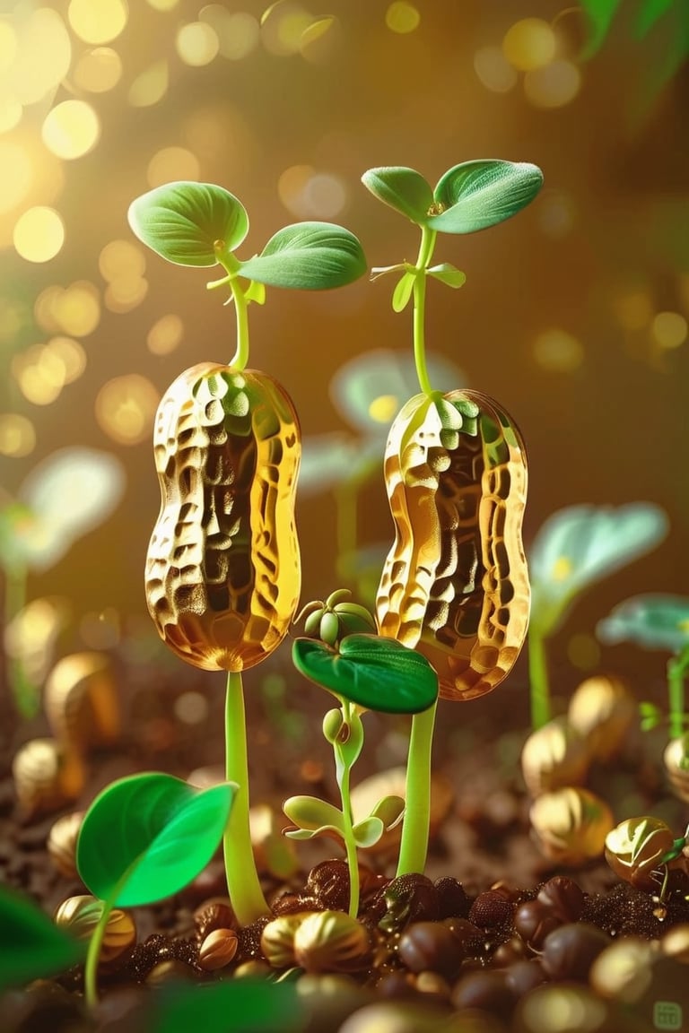 A golden peanut germination,MaskGO24K