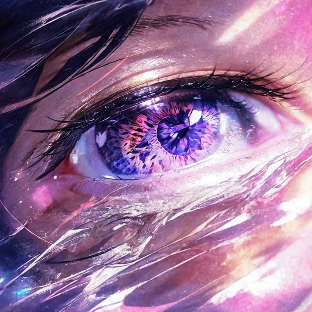 Pink anime eye, one_iris::3, one_pupil::3