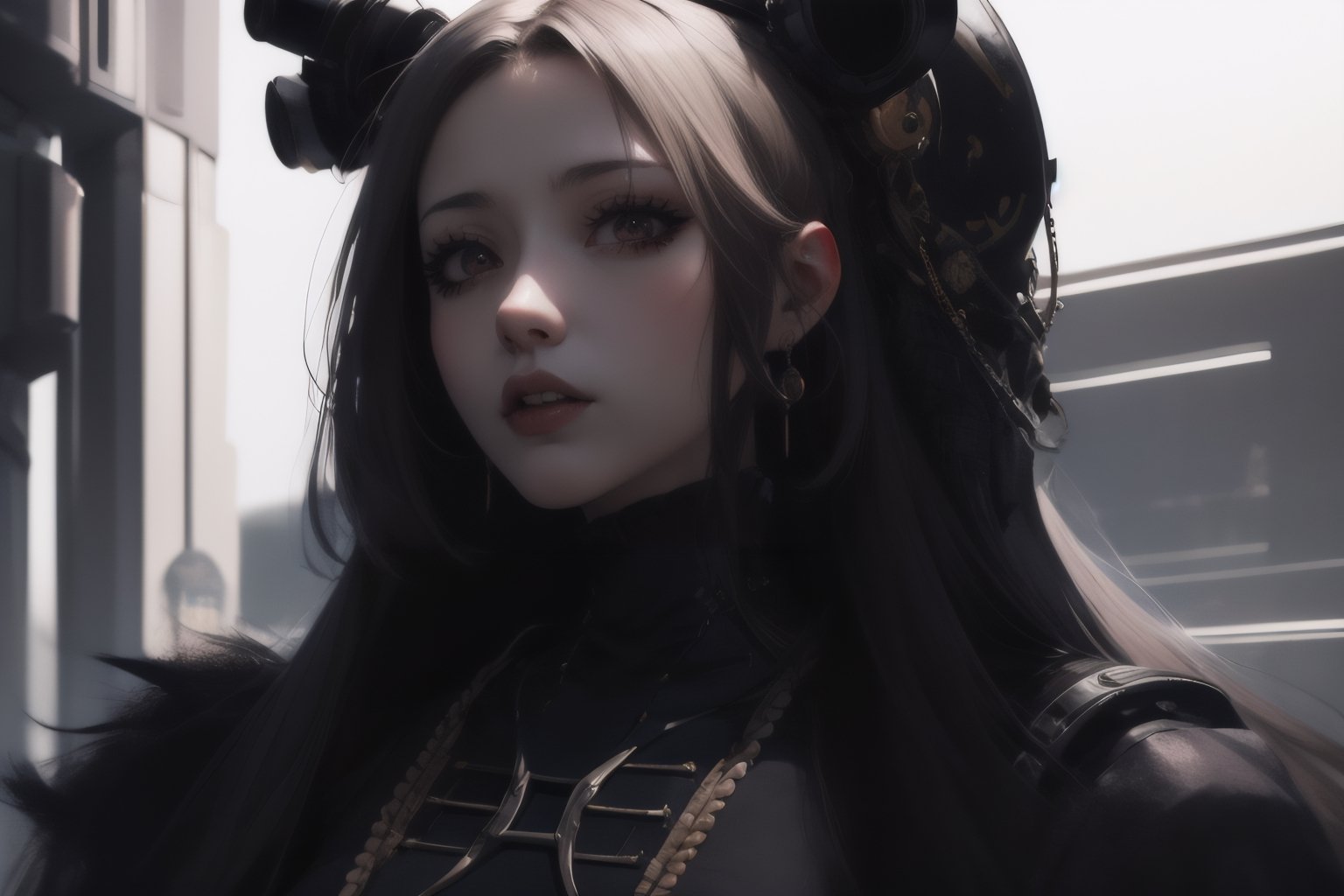 anime girl samurai, cyberpunk, gothic,High detailed ,slan_aiwaifu