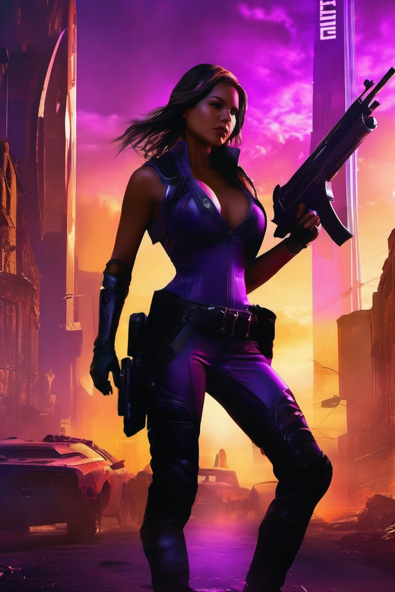 there is a special violet edition poster of a "A seductive assassin with a knack for eliminating high-value targets""Shadow Siren --q 99" centred looking at viewer, game poster, official poster artwork, game promotional poster, official poster, full poster, military art, promotional poster art, beautiful cinematic poster, official print, videogames poster, craig mullins greg rutkowski, ( apocalyptic ) 8 k, craig mullins style, cinematic poster, apocalyptic 8k, apocalyptic 8k, 