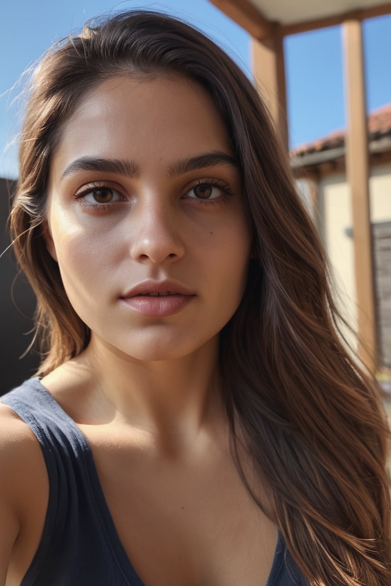 Portrait of a Mariana Neves, Shot on smartphone selfie, Direct Sunlight,  photorealistic, high resolution, photo, photographic, hyper realistic, photorealistic, highly detailed