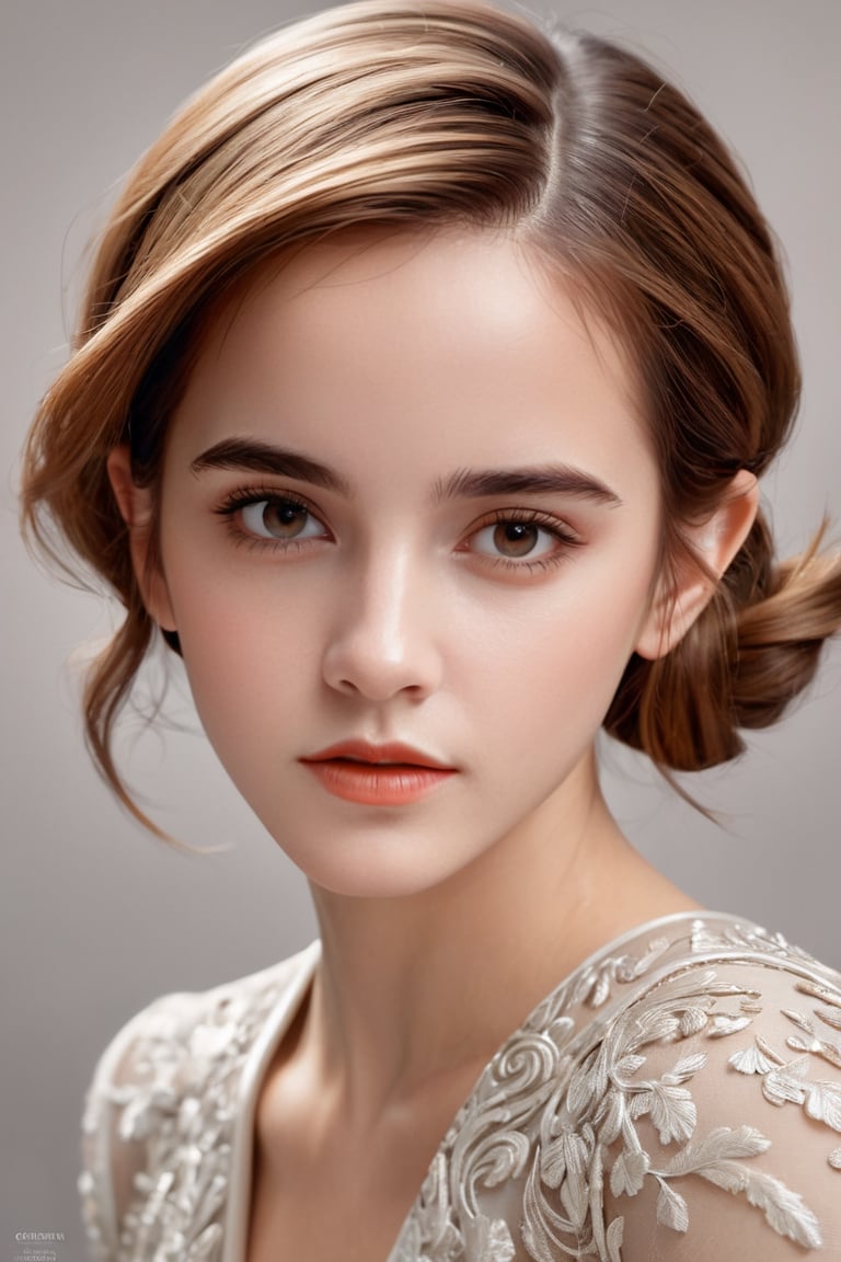 young Emma Watson, style of Louise Dahl-Wolfe, Dslr Photo, (intricated detail:1.5),  8K,  RAW,  Trending on Artstation,  Artgerm,LinkGirl