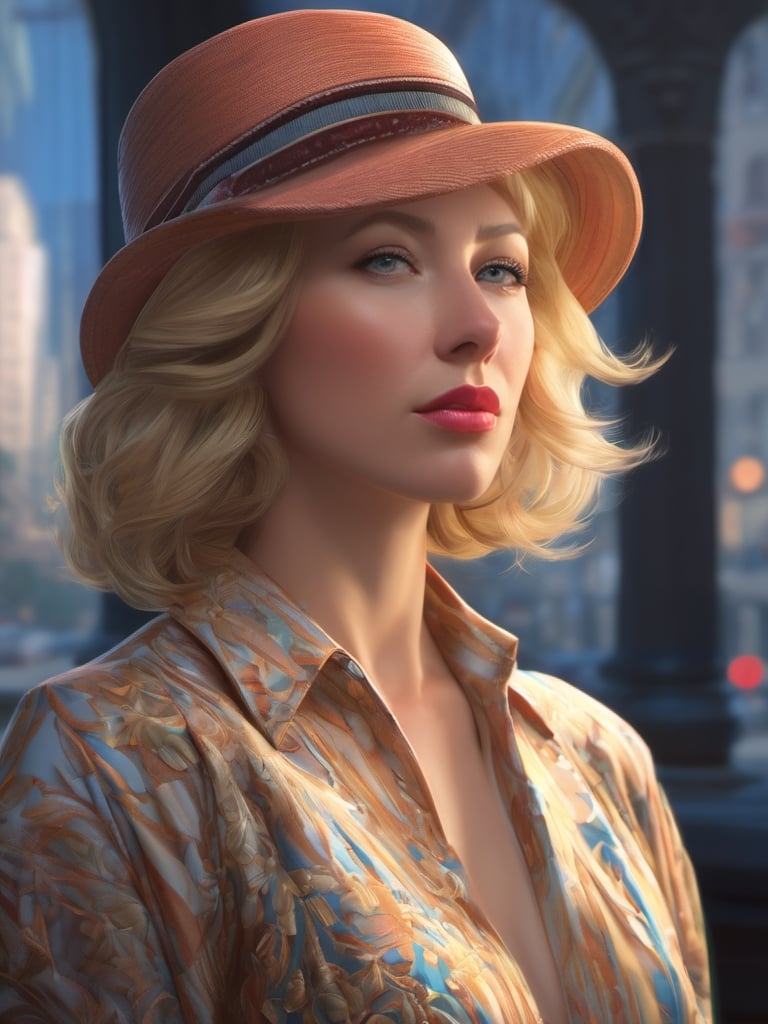 1girl,( style of Cindy Sherman:1), (Intricated detail:1.4), ArtStation Trendy, Artgerm,Movie Still