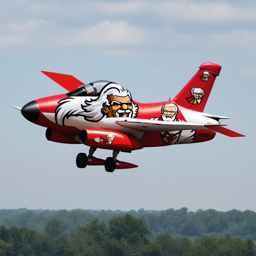 Kentucky Fried Chicken fighter plane