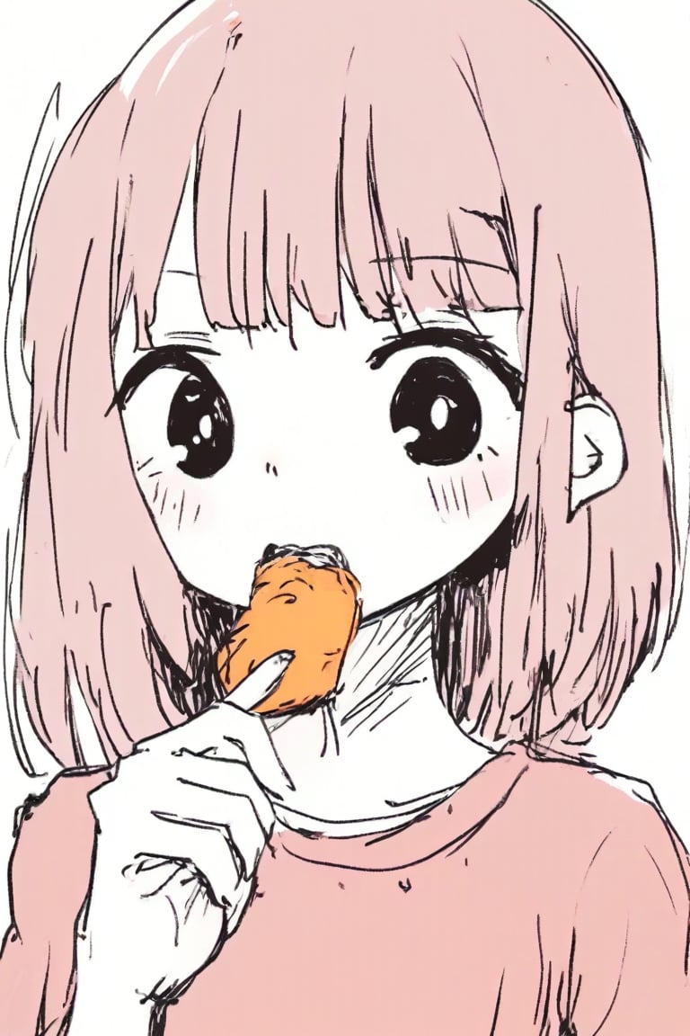 1girl, anime, eating