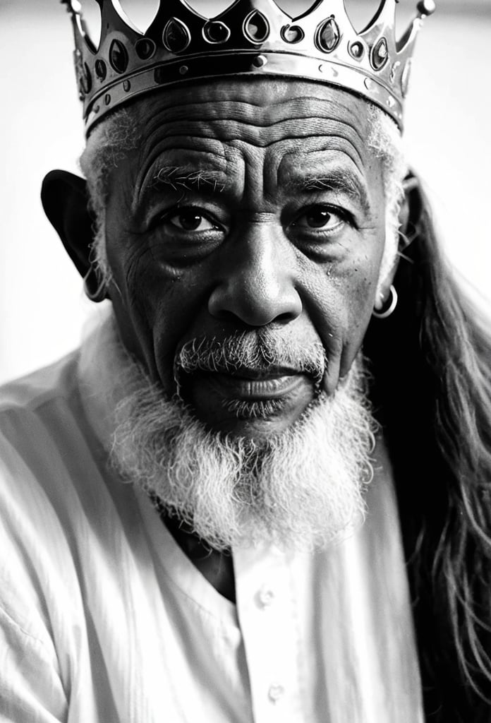 Picture an elderly black man, his face etched with the lines of wisdom, his white hair like a crown of experience. Imagine him standing up, his eyes reflecting a lifetime of stories. Write a piece where this venerable man imparts his most cherished advice to a young listener, words that transcend time and carry the weight of lessons learned.