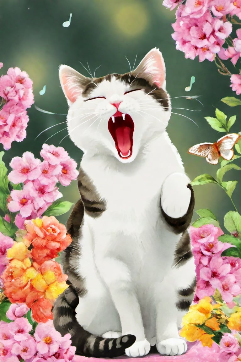 cat singing song,