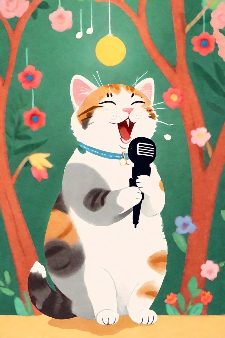 cat singing song,