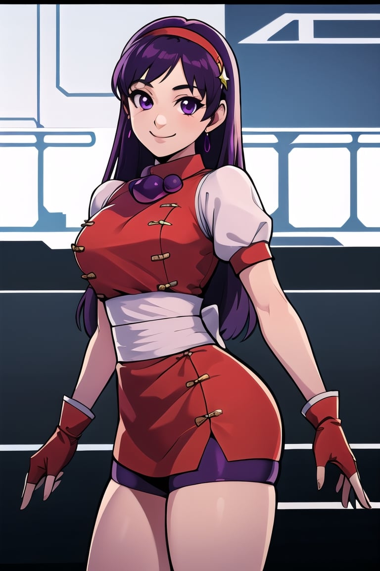 ((masterpiece,best quality)), absurdres,, Athena_Asamiya,solo, smiling, looking at viewer, cowboy shot,cinematic composition, dynamic pose,Athena_Asamiya