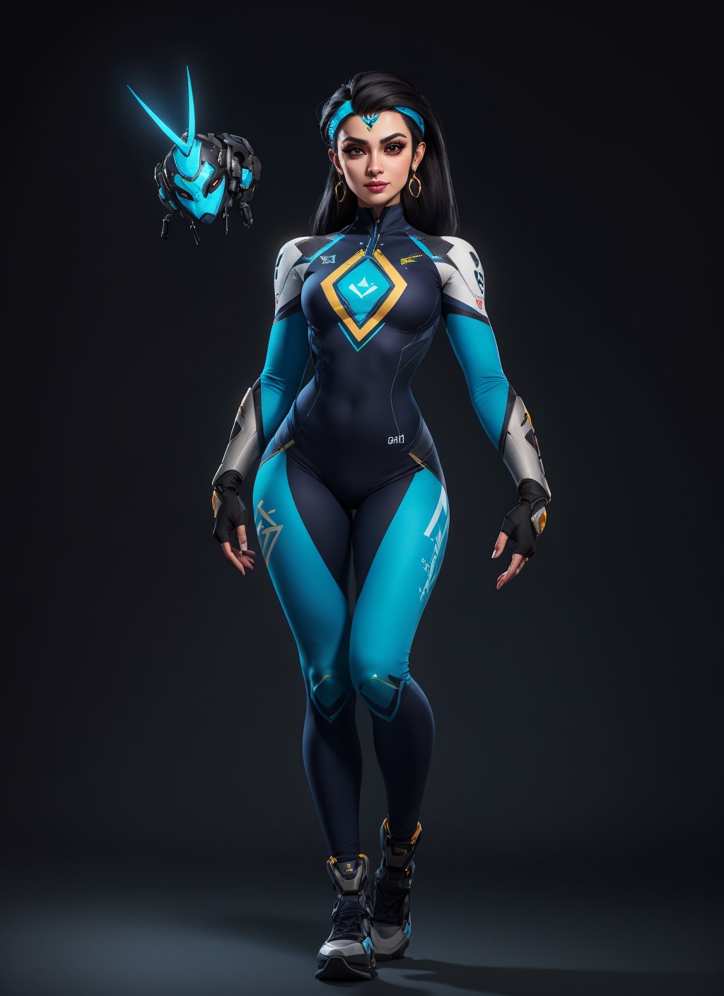 Full Body, Symmetra, Overwatch, tight clothing,