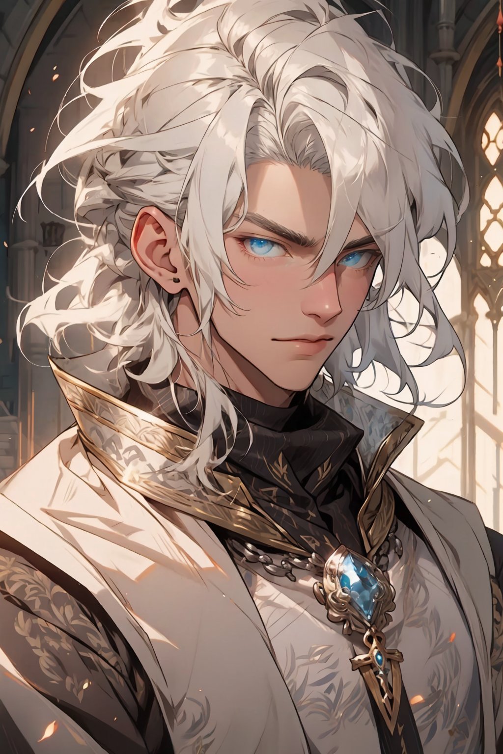 handsome, siver haired with blue eyes, duke and his dukedom