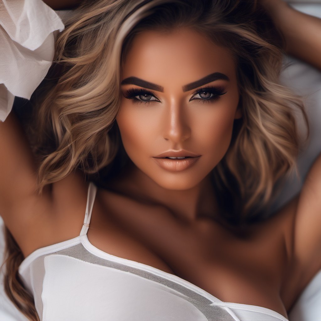 a beautiful woman, full body, cinematic lighting . highly detailed, perfect body, perfect skin, detailed eyes, makeup, beautiful face, eyeshadow, eyeliner, mascara, cheekbones, tan lines, ,photo r3al