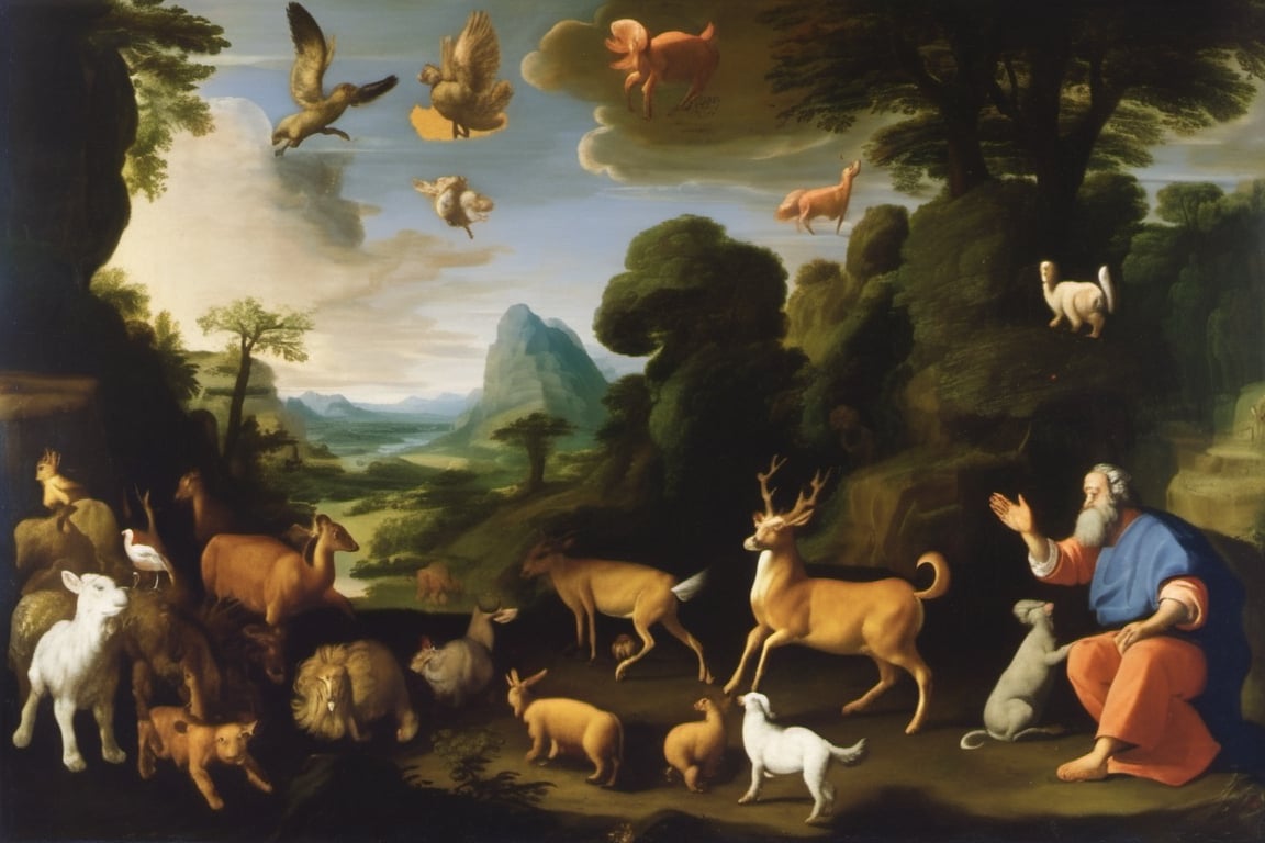 God Creating The Animals Of The World, Isaac Van Oosten