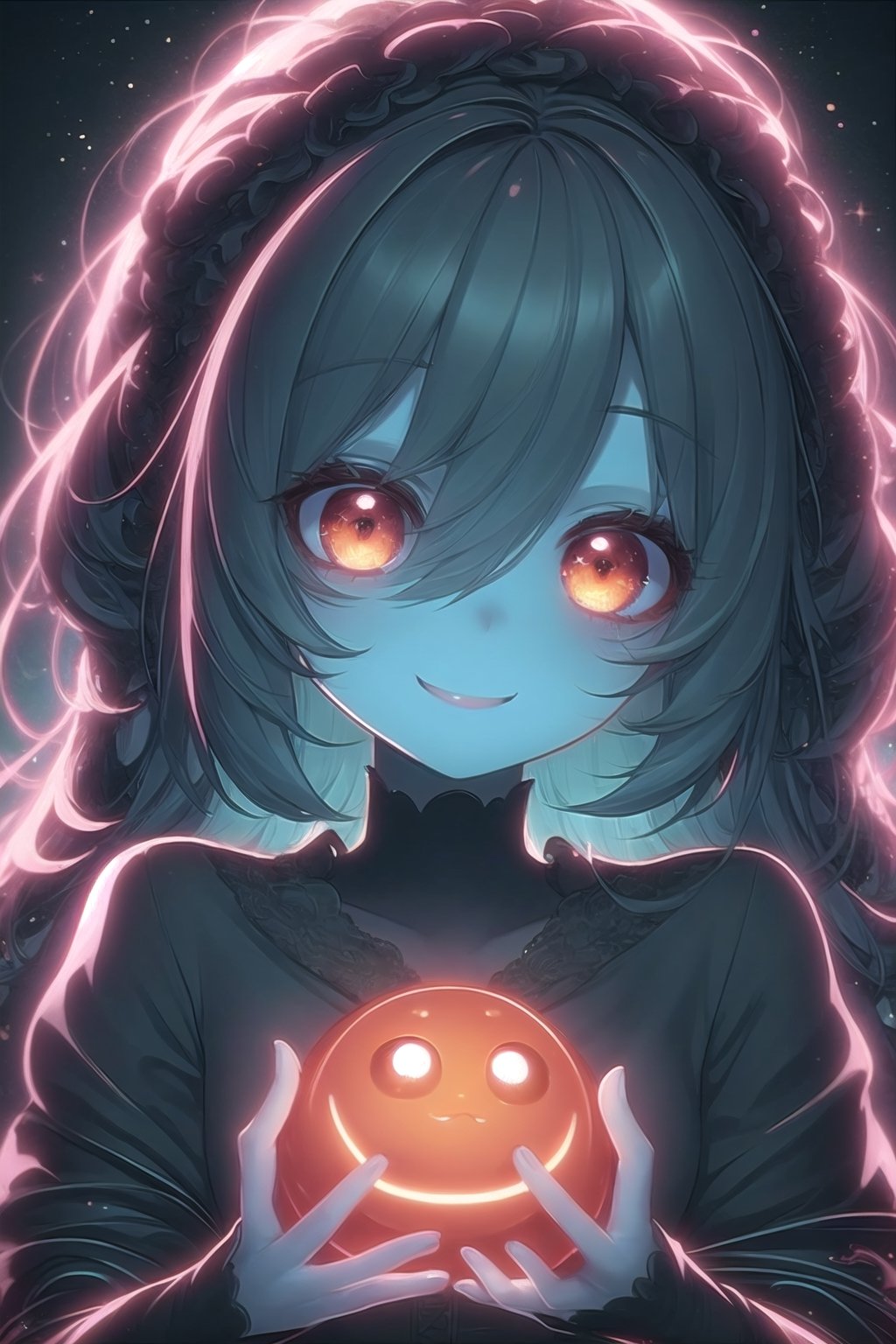 girl, smile,big eyes,orange,NeonST2,BrgEy