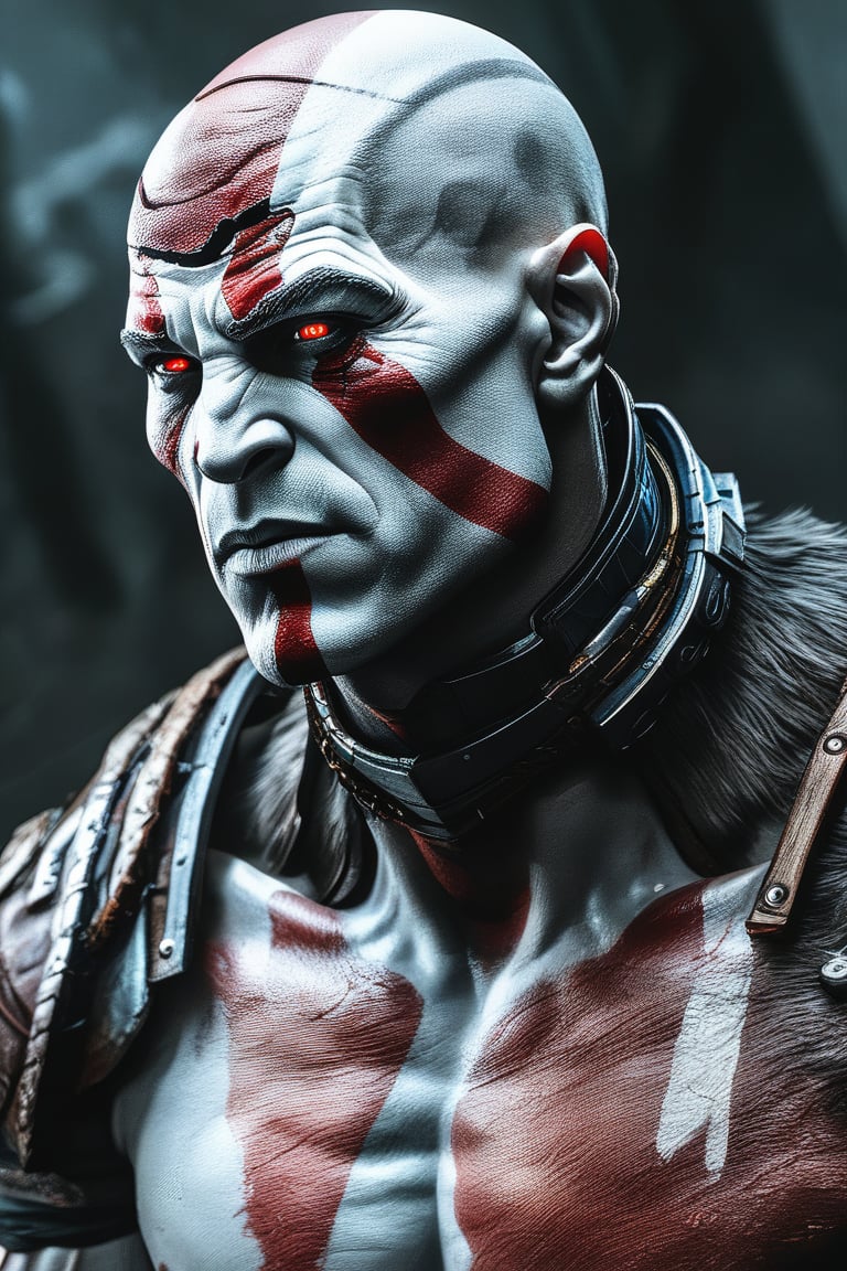 Kratos from God of War (2018) as a cyborg :: Cyberpunk Adam Smasher, volumetric fog, perfect composition, insanely detailed, 4k, HDR
Negative prompt: painting, drawing, illustration, glitch, deformed, mutated, cross-eyed, ugly, disfigured,
Negative prompt: (worst quality, low quality, 3d, 2d), open mouth, tooth,ugly face, old face,