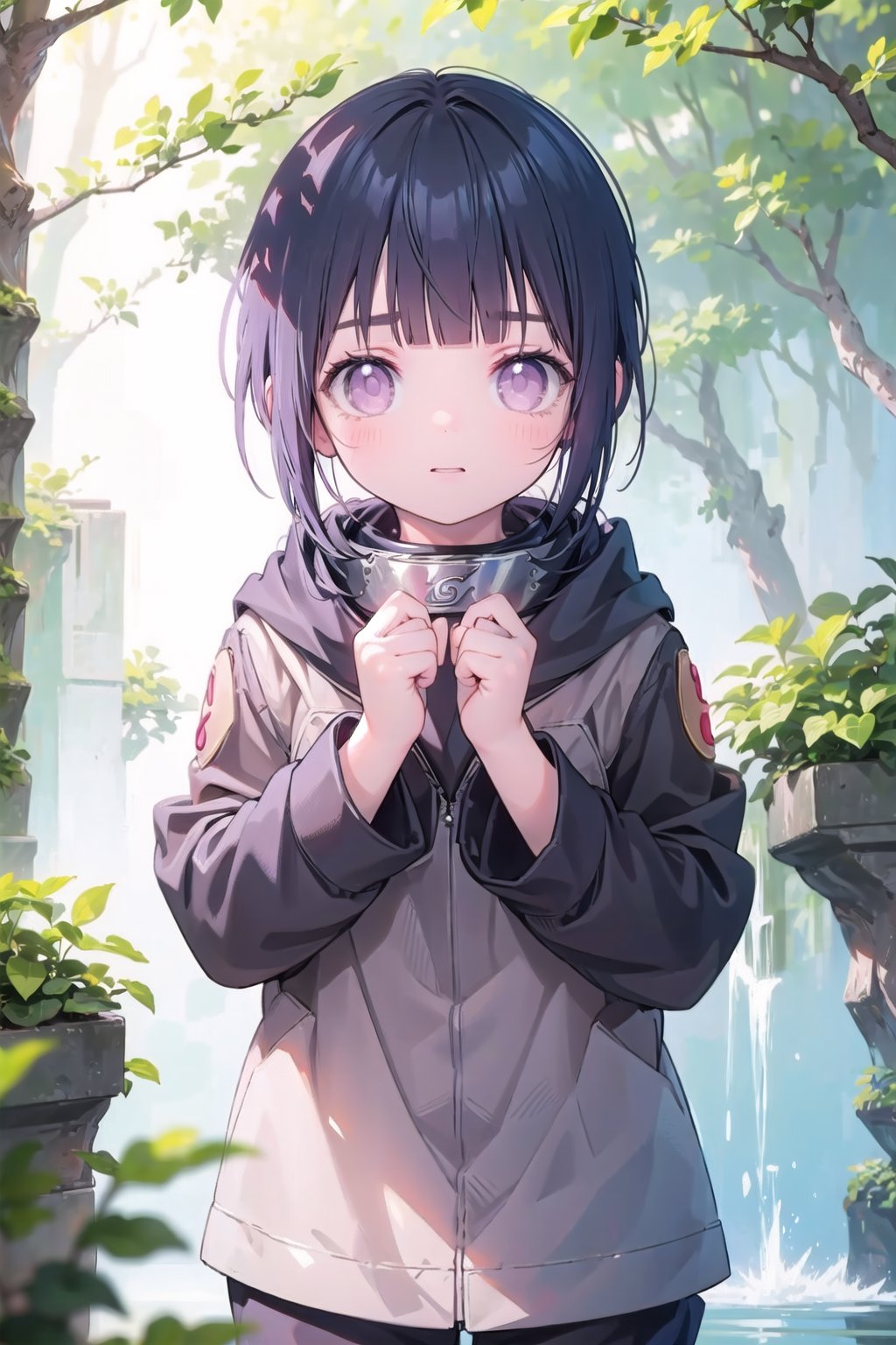 (masterpiece), best quality, 1 girl, nice hands, Hinata, Naruto,cuteloli