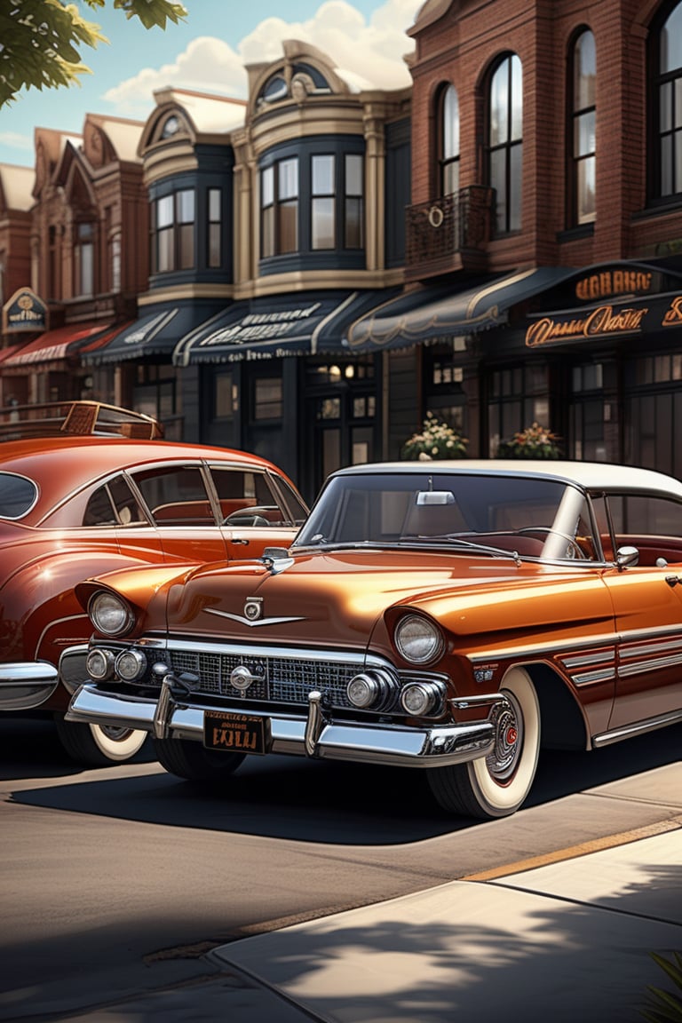 highly detailed retro cars | vintage | intricate detail | digital art | digital painting | concept art | poster | award winning | max detail